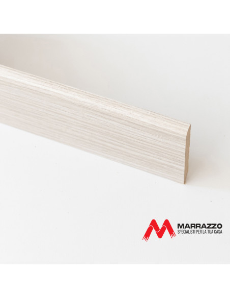 Battiscopa Mdf Rovere Sbiancato Spessore 15 mm x 8 cm x 240 cm Pavimenti in Laminato