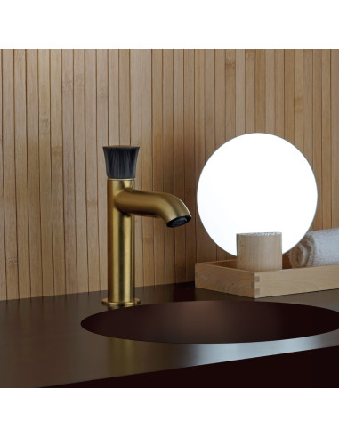 Miscelatore Lavabo Oro Spazzolato | Jacuzzi Rubinetteria Illumina Pj Rubinetteria Lavabo Bagno