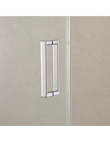 Box Doccia 3 Lati 70x100x70 cm con Porta Scorrevole e Cristallo Temperato 6 mm Trasparente  190h cm | Weiss Stern Tre Lati