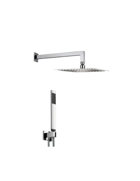 Set Doccia Acciaio Inox Quadro 25 x 25 cm | Positano Set Doccia