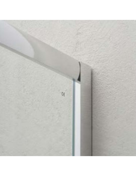 Porta Doccia da 100 cm In Cristallo Temperato 6 mm Trasparente 190h cm I New Fast Nicchia