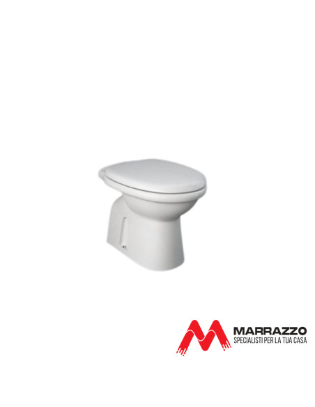 Coppia Sanitari Vaso e Bidet Staccato dal Muro + Coprivaso Tradizionale | Rak Karla 55.36 Coppia Sanitari