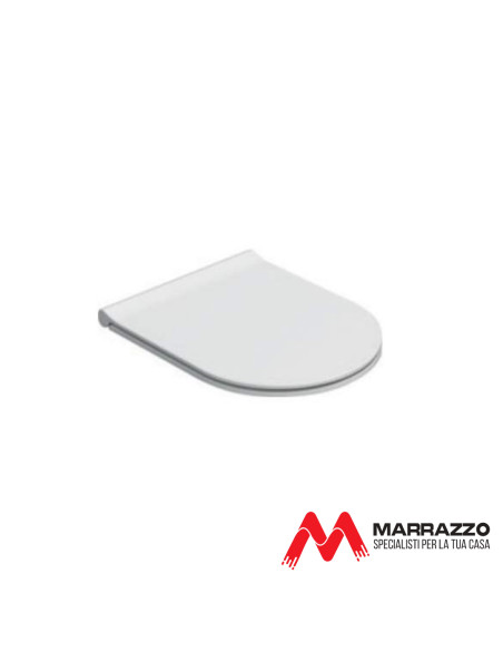 Coppia Sanitari Filomuro Vaso e Bidet a Terra + Coprivaso Soft-Close | Globo Mode 53.34 Coppia Sanitari