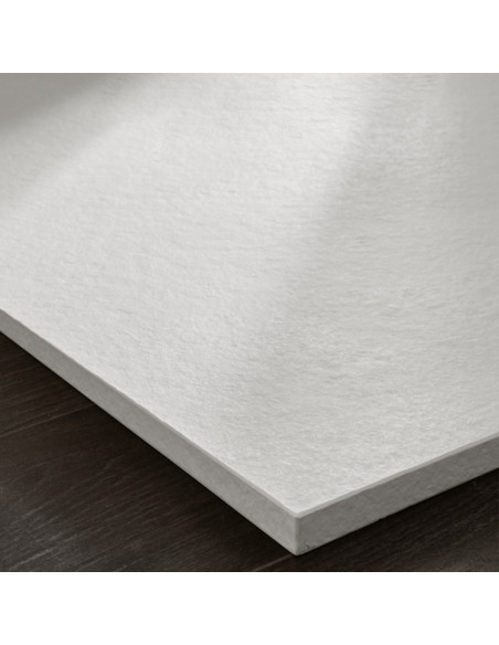 Piatto Doccia 80x120 Effetto Pietra Ultra Slim Antiscivolo Bianco H 2,5 | Geromin Forma Zoe Piatti Doccia Rettangolari
