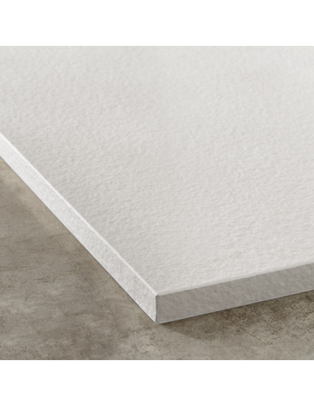 Piatto Doccia 80x120 Effetto Pietra Ultra Slim Antiscivolo Bianco H 2,5 | Geromin Forma Zoe Piatti Doccia Rettangolari