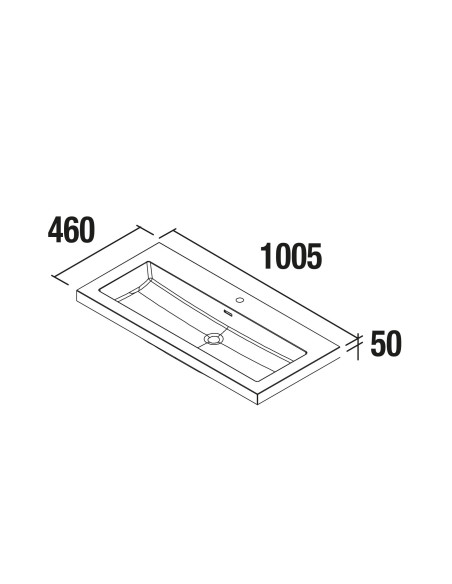 Mobile da Bagno Sospeso 100 cm Lavabo Inclusi Rovere Grigio | Salgar Spirit Mobili Sospesi