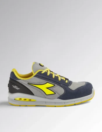 Scarpa Antinfortunistica S1P Blu/Grigio/Giallo | Diadora Run Net Airbox