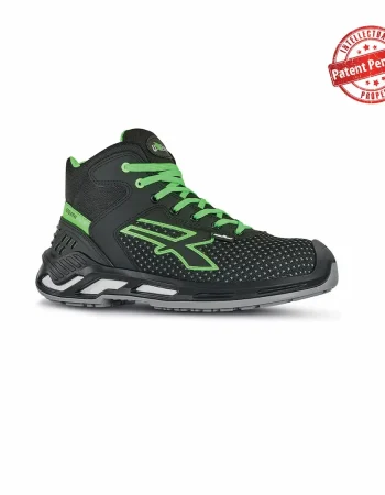 Scarpa antinfortunistiche da lavoro nero verde